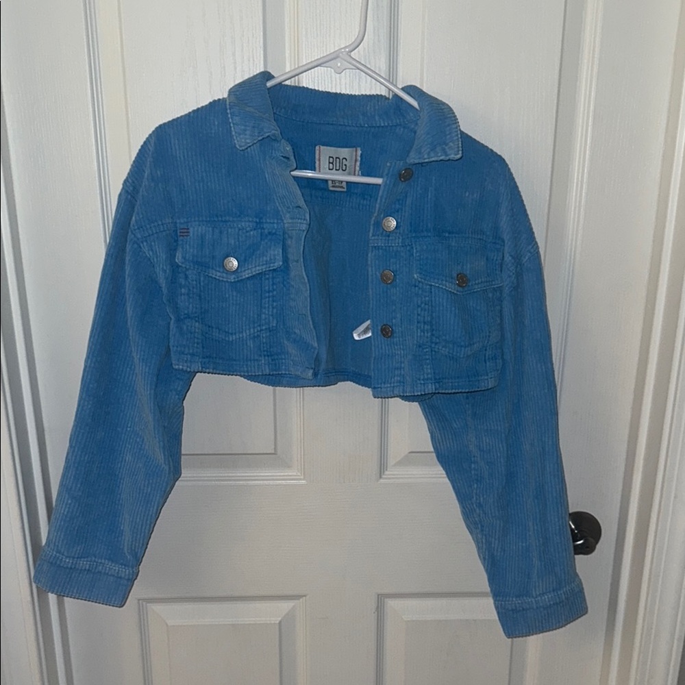 BDG Kids Jean Jacket in Blue Corduroy